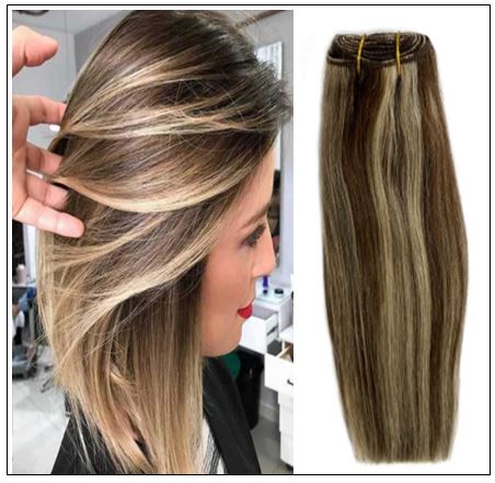 Medium Length Brown Hair With Blonde Highlights Bundles