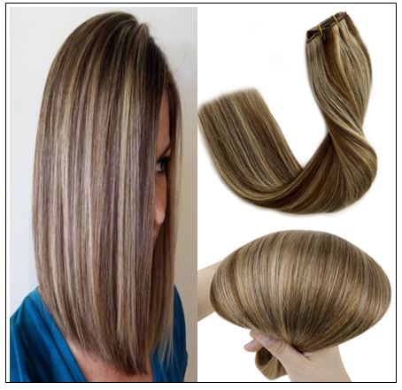 Short Brown Hair With Blonde Highlights Hair Bundles