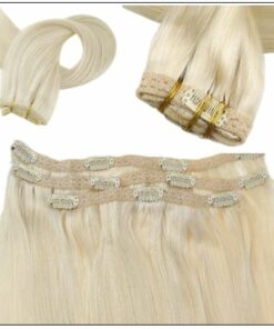 Blonde Clip in Hair Extensions 2