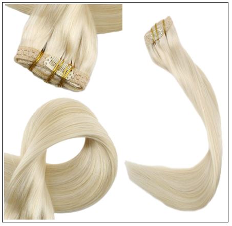Blonde Clip in Hair Extensions 3