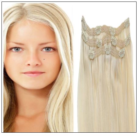Blonde Clip in Hair Extensions img