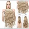 Blonde Curly Clip in Hair Extension 2
