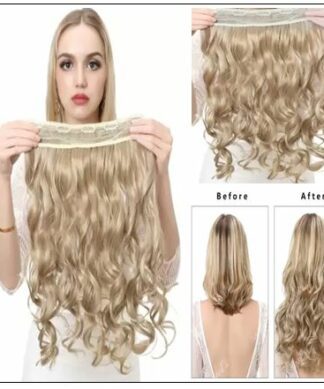 Blonde Curly Clip in Hair Extension 2