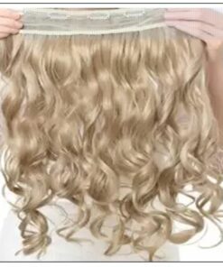 Blonde Curly Clip in Hair Extension 3