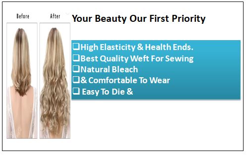 Blonde Curly Clip in Hair Extension