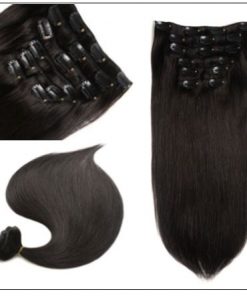 Clips in hair extensions for Natural black hair (4)