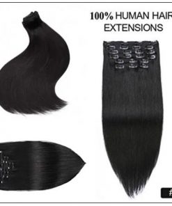 Clips in hair extensions for Natural black hair (5)