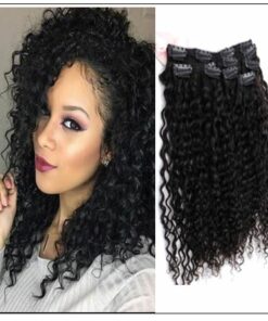 Curly Clip in Human Hair Extensions