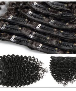 Curly Clip in Human Hair Extensions (4)