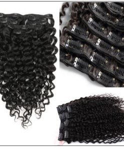 Curly Clip in Human Hair Extensions (5)