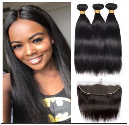 Hair Bundles with Frontals 100% Unprocessed Human Virgin Hair