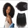 Kinky curly clip in hair extension img