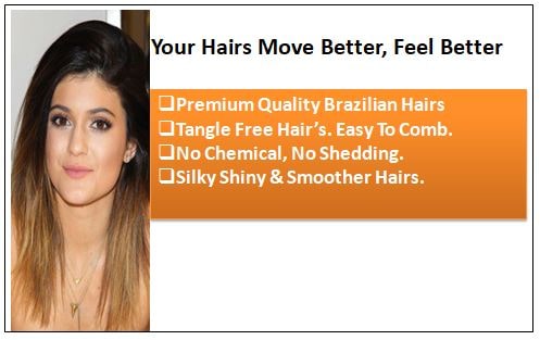 Ombre Human Hair Extensions Clip In 1-min