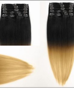 Ombre Human Hair Extensions Clip In 2-min