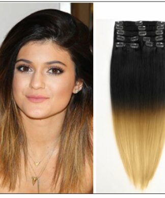 Ombre Human Hair Extensions Clip In img-min