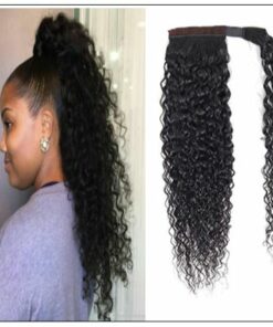 Human Hair Curly Ponytail Hair Extensions