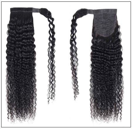 Human Hair Curly Ponytail Hair Extensions (4)