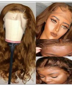 13×4 Brown Body Wave Wig Hair Extensions 2