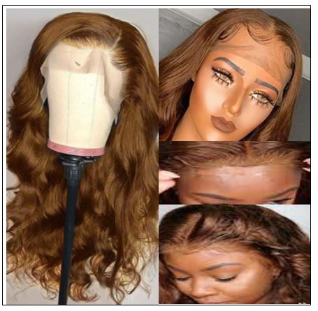 13×4 Brown Body Wave Wig Hair Extensions 2