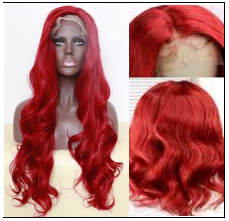 13×4 Red Body Wave Wig Hair Extensions 2
