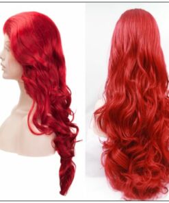 13×4 Red Body Wave Wig Hair Extensions 3