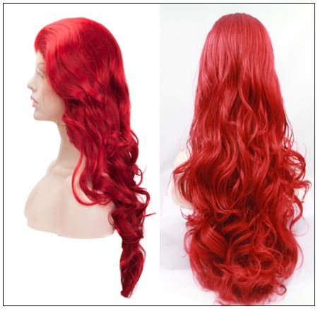 13×4 Red Body Wave Wig Hair Extensions 3
