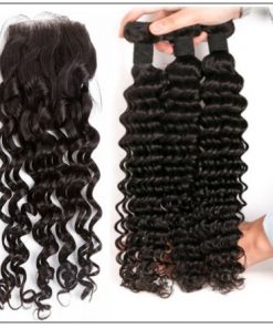 Deep Wave Side Part Sew in Hair Extensions (1)