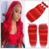 Red Hair Sew in with Closure (4)