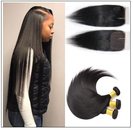 Side Part Straight Sew in Hair Extensions