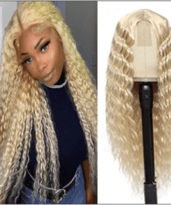 613 blonde curly WIG1