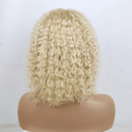 Blonde Curly bob wig 2