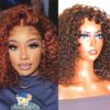 Brown short hair wig1