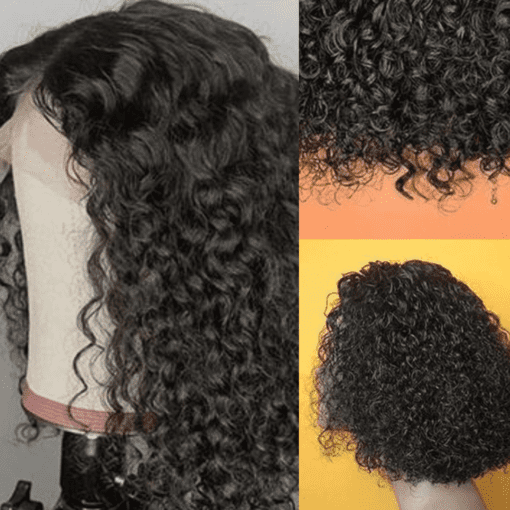 Curly Bob Black Hair-Wig2