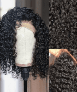 Curly Bob Black Hair-Wig3