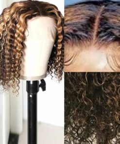 Highlighted short curly hair 2