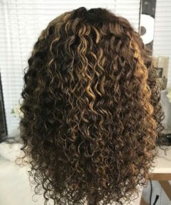 Highlighted short curly hair 4