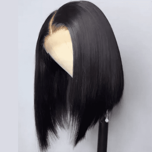 Layered Bob Straight Black Wig3