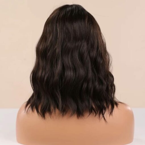 Layered Natural Wavy Bob-Wig4