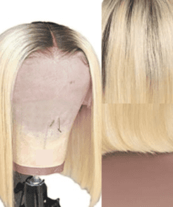 blonde balayage Bob straight4