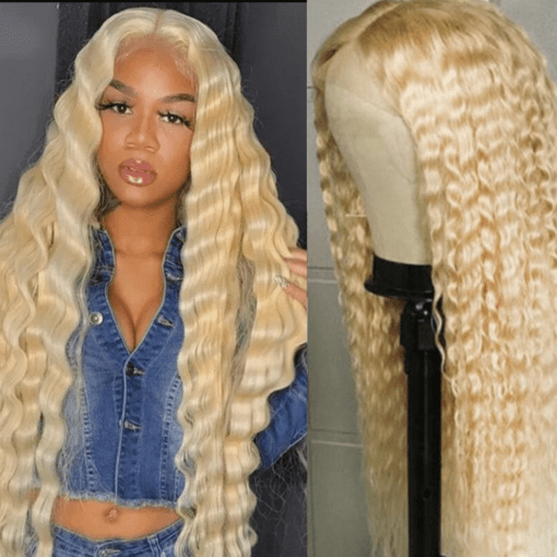 long blonde curly wig1