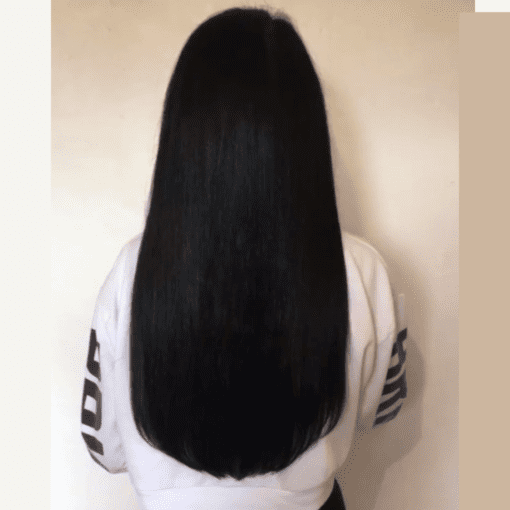 straight layered hair with curtain bangs4