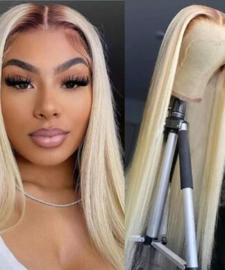 613 wig with brown roots-long straight 1