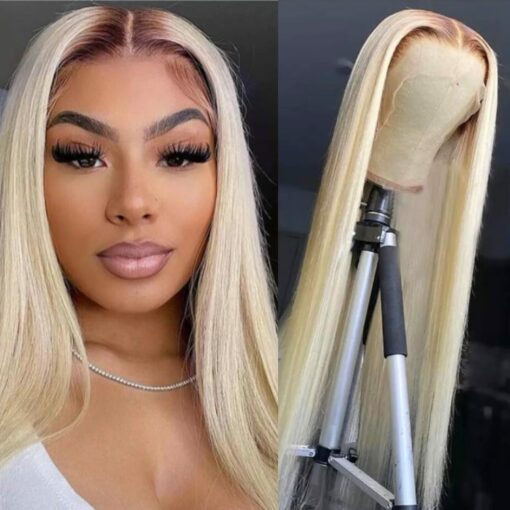 613 wig with brown roots-long straight 1