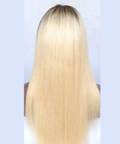 613 wig with brown roots long straight 4