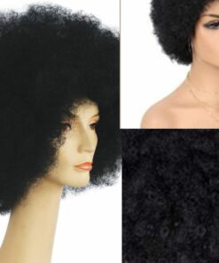 Black Afro wig kinky curly2