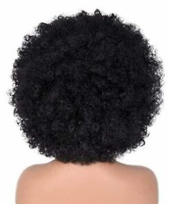 Black Afro wig kinky curly4