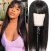 Black wig with bangs1 1