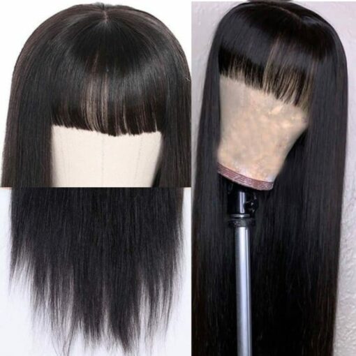 Black wig with bangs2