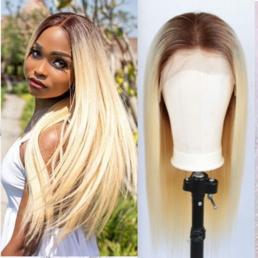 Blonde ombre wig 1