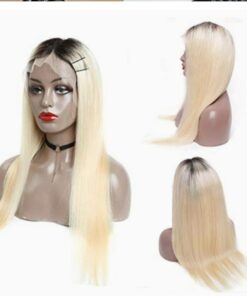 Blonde wig with dark roots 3